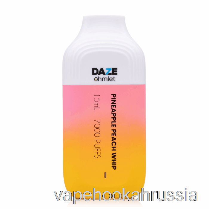 Vape Russia 7 Daze Ohmlet 7000 одноразовый кнут с ананасом и персиком